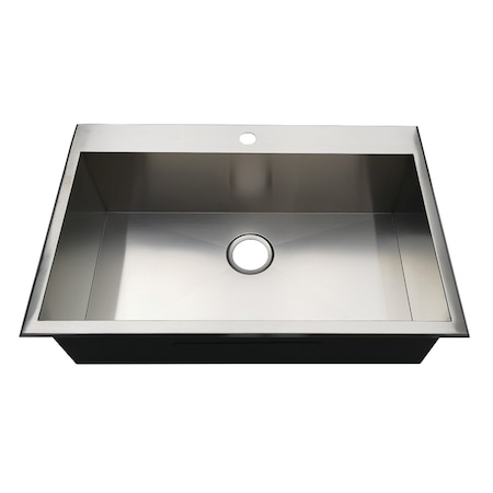 KDS322191BN 32 Drop-In Single Bowl 18-Gauge Kitchen Sink (1 Hole),